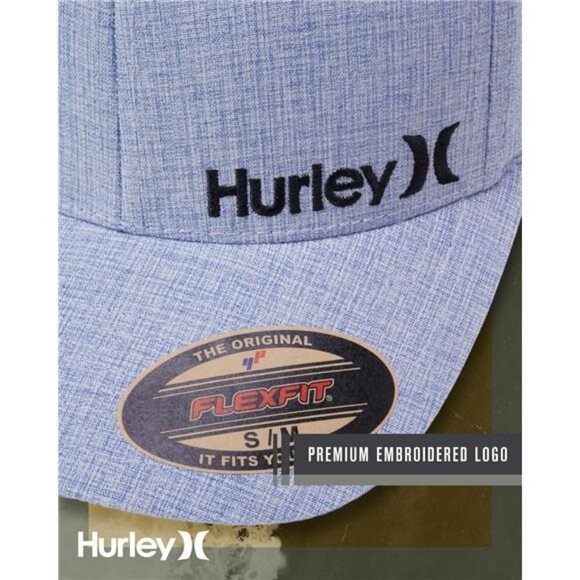 Mens fitted baseball cap flexfit curved brim hat breathable stretch trucker - Picture 5 of 7